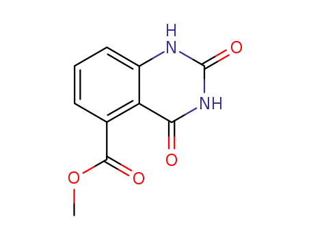 Molecular Structure of 127801-84-7 (Methyl 2,4-dioxo-1,2,3,4-tetrahydro-5-quinazolinecarboxylate)