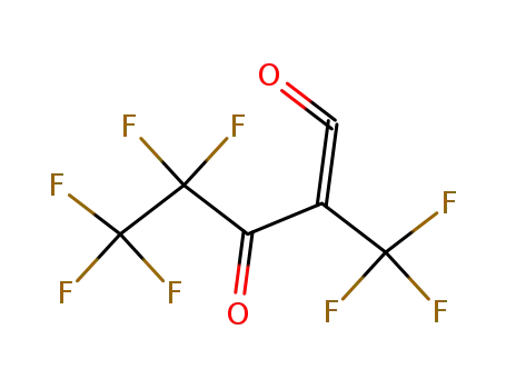 Molecular Structure of 53352-88-8 (1-Pentene-1,3-dione, 4,4,5,5,5-pentafluoro-2-(trifluoromethyl)-)