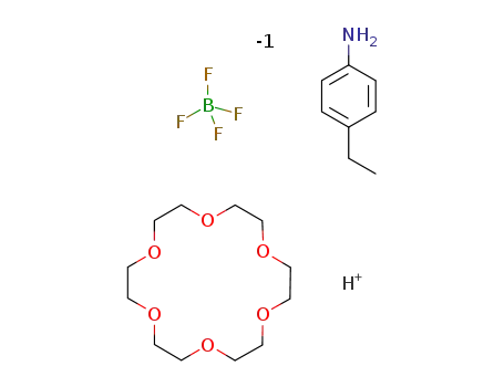4-ethylanilinium tetrafluoroborate-1,4,7,10,13,16-hexaoxacyclooctadecane (1/1)