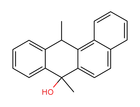 Molecular Structure of 77318-30-0 (Benz[a]anthracen-7-ol, 7,12-dihydro-7,12-dimethyl-)