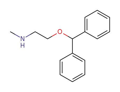 Molecular Structure of 17471-10-2 (2-(DIPHENYLMETHOXY)-N-METHYLETHYLAMINE)