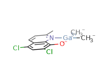 (5,7-dichloro-2-methyl-8-quinolinolato)dimethyl gallium
