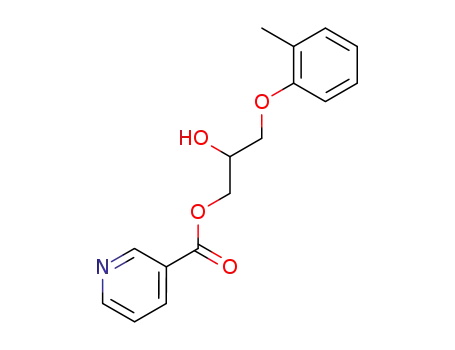 nicotinic acid-(2-hydroxy-3-o-tolyloxy-propyl ester)