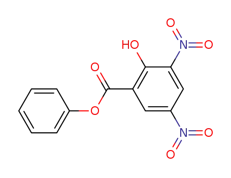 Molecular Structure of 52040-46-7 (Benzoic acid, 2-hydroxy-3,5-dinitro-, phenyl ester)
