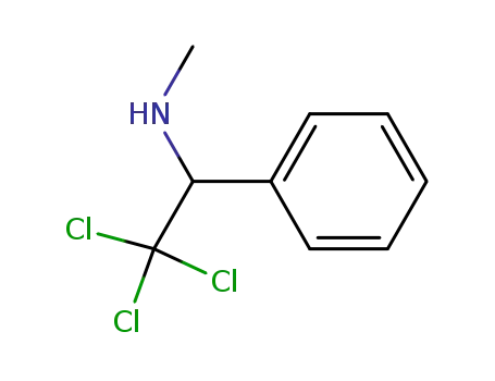 Molecular Structure of 78190-66-6 (Benzenemethanamine, N-methyl-a-(trichloromethyl)-)