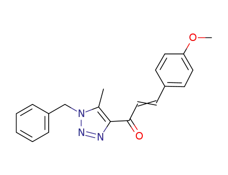 1-(1-benzyl-5-methyl-1H-1,2,3-triazol-4-yl)-3-(4-methoxyphenyl)prop-2-en-1-one