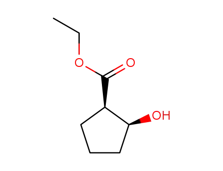 Molecular Structure of 61586-79-6 (ETHYL (1R,2S)-CIS-2-HYDROXYCYCLOPENTANECARBOXYLATE)