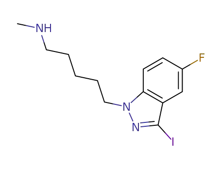5-(5-fluoro-3-iodo-1H-indazol-1-yl)-N-methylpentan-1-amine