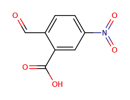 Molecular Structure of 7464-91-7 (2-FORMYL-5-NITROBENZOIC ACID)