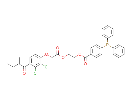 2-((4-(diphenylphosphanyl)benzyl)oxy)ethyl-2-(2,3-dichloro-4-(2-methylenebutanoyl)phenoxy) acetate