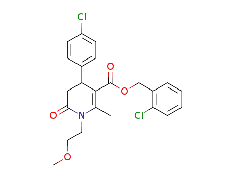 (2-chlorophenyl)methyl 4-(4-chlorophenyl)-1-(2-methoxyethyl)-6-methyl-2-oxo-3,4-dihydropyridine-5-carboxylate