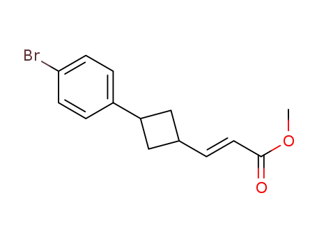 (E)-methyl-cis-3-(3-(4-bromophenyl)cyclobutyl)acrylate