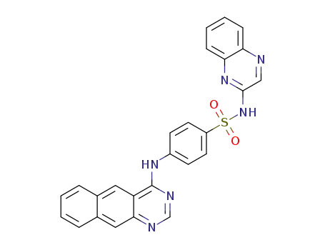 4-(benzo[g]quinazolin-4-ylamino)-N-(quinoxalin-2-yl)benzenesulfonamide