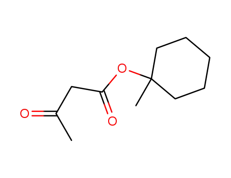 Molecular Structure of 91328-33-5 (Butanoic acid, 3-oxo-, 1-methylcyclohexyl ester)