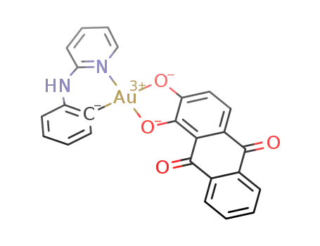 [Au(alizarin)(2-anilinopyridyl)]