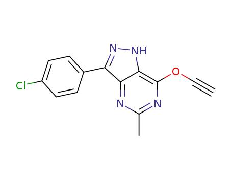 3-(4-chlorophenyl)-7-(ethynyloxy)-5-methyl-1H-pyrazolo[4,3-d]pyrimidine