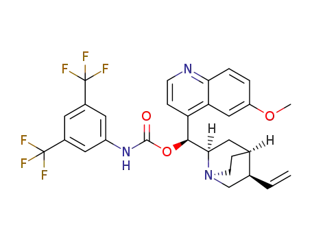 9-O-(3,5-bis(trifluoromethyl)phenylcarbamate)quinidine