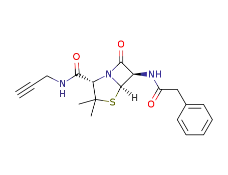 (2S,5R,6R)-3,3-dimethyl-7-oxo-6-(2-phenylacetamido)-N-(prop-2-yn-1-yl)-4-thia-1-azabicyclo[3.2.0]heptane-2-carboxamide
