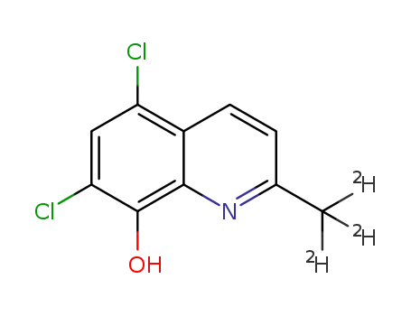 8-hydroxy-5,7-dichloro-2-(d3)methylquinoline