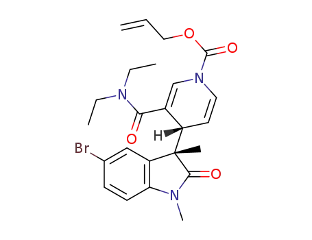 (R*)-allyl 4-((S*)-5-bromo-1,3-dimethyl-2-oxoindolin-3-yl)-3-(diethylcarbamoyl)pyridine-1(4H)-carboxylate