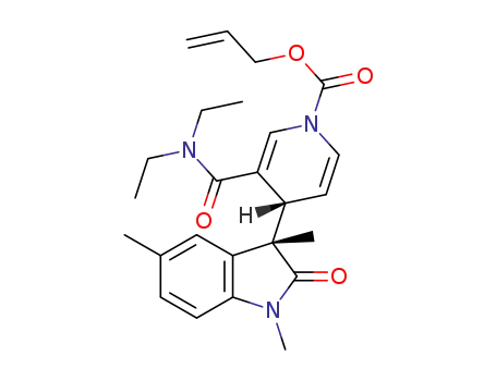 (R*)-allyl 3-(diethylcarbamoyl)-4-((S*)-1,3,5-trimethyl-2-oxoindolin-3-yl)pyridine-1(4H)-carboxylate