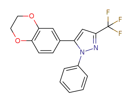 3-(trifluoromethyl)-5-(2,3-dihydrobenzo[b][1,4]dioxin-7-yl)-1-phenyl-1H-pyrazole