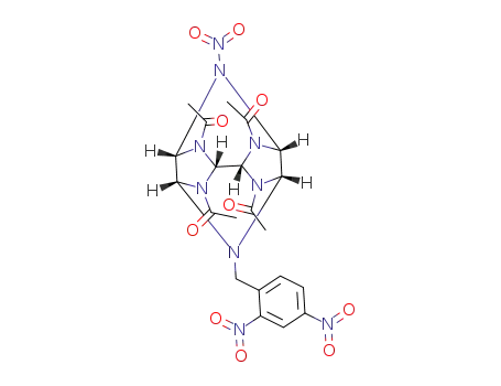 2,6,8,12-tetraacetyl-10-(2,4-dinitrobenzyl)-4-nitro-2,4,6,8,10,12-hexaazatetracyclo[5.5.0.03,11.05,9]dodecane