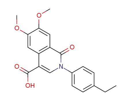 2-(4-ethylphenyl)-6,7-dimethoxy-1-oxo-1,2-dihydroisoquinoline-4-carboxylic acid