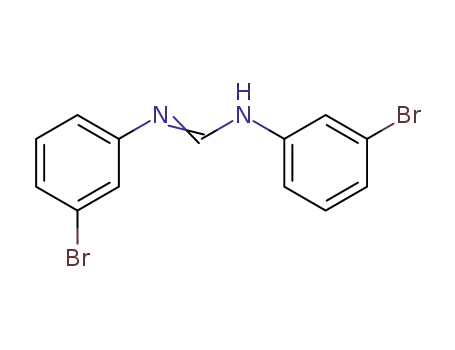 Molecular Structure of 49755-06-8 (Methanimidamide, N,N'-bis(3-bromophenyl)-)