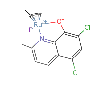 [(η6-p-cymene)Ru(2-methyl-5,7-dichloro-8-hydroxyquinolinato)I]