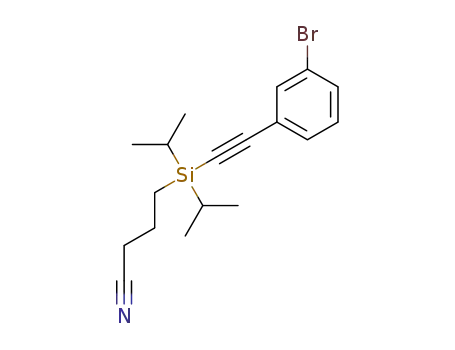 4-{[(3-bromophenyl)ethynyl]diisopropylsilyl}butanenitrile