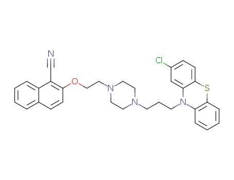 2-(2-(4-(3-(2-chloro-10H-phenothiazin-10-yl)propyl)piperazin-1-yl)ethoxy)-1-naphthonitrile