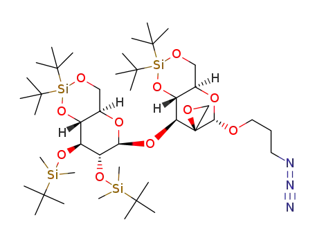 (2S,4a’R,6’S,8’S,8a’R)-6’-(3-azidopropoxy)-2’,2’-di-tert-butyl-8’-(((4aR,6R,7R,8S,8aR)-2,2-di-tert-butyl-7,8-bis((tert-butyldimethylsilyl)oxy)hexahydropyrano[3,2-d][1,3,2]dioxasilin-6-yl)oxy)tetrahydro-6’H-spiro[oxirane-2,7’-pyrano[3,2-d][1,3,2]dioxasiline]