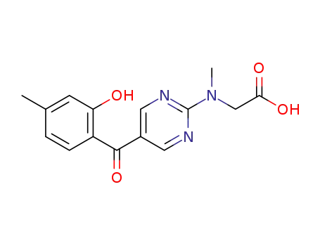 [{5-[(2-hydroxy-4-methylphenyl)carbonyl]pyrimidin-2-yl}(methyl)amino]acetic acid