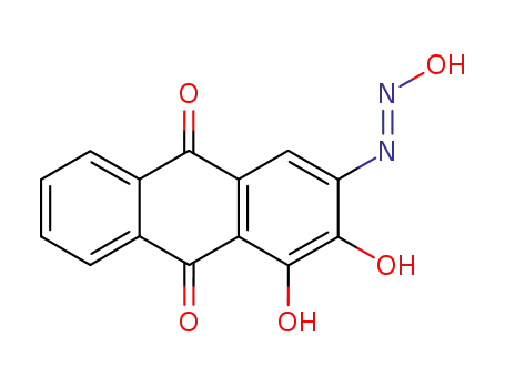 1,2-dihydroxy-3-hydroxyazo-anthraquinone