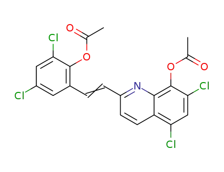 5,7-dichloro-2-[2-(2-acetoxy-3,5-dichlorophenyl)vinyl]quinolin-8-yl acetate