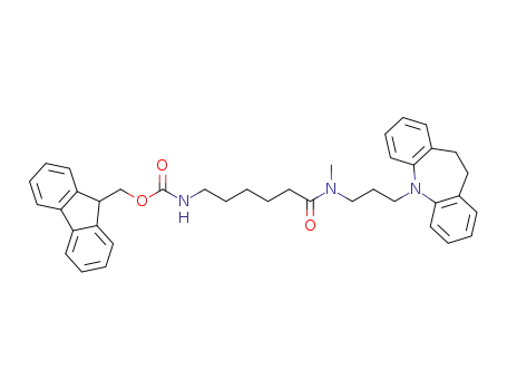 (9H-fluoren-9-yl)methyl (6-((3-(10,11-dihydro-5H-dibenzo[b,f]azepin-5-yl)propyl)(methyl)amino)-6-oxohexyl)carbamate
