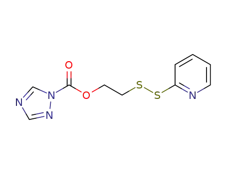 2-(pyridin-2-yldisulfaneyl)ethyl 1H-1,2,4-triazole-1-carboxylate