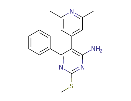 5-(2,6-dimethylpyridin-4-yl)-2-(methylthio)-6-phenylpyrimidin-4-amine