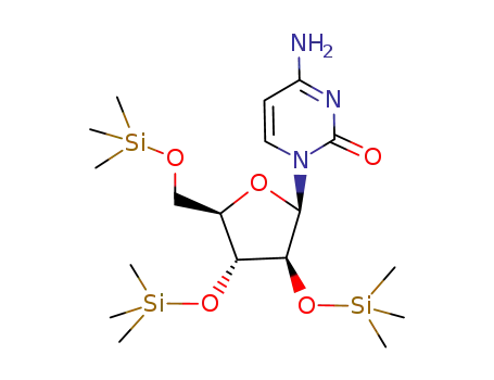 4-Amino-1-((2R,3S,4R,5R)-3,4-bis-trimethylsilanyloxy-5-trimethylsilanyloxymethyl-tetrahydro-furan-2-yl)-1H-pyrimidin-2-one