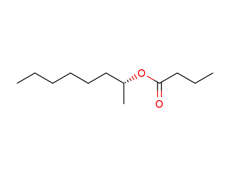 Molecular Structure of 89378-60-9 (Butanoic acid, (1R)-1-methylheptyl ester)