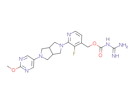 [3-fluoro-2-[2-(2-methoxypyrimidin-5-yl)-1,3,3a,4,6,6a-hexahydropyrrolo[3,4-c]pyrrole-5-yl]-4-pyridyl]methyl N-amidinocarbamate