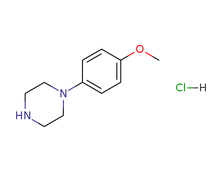 Molecular Structure of 84145-43-7 (1-(4-Methoxyphenyl)piperazine hydrochloride)