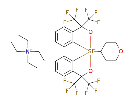 tetraethylammonium bis[α,α-bis(trifluoromethyl)benzenemethanolate(2-)-C2,O]-4-tetrahydropyranylsilicate