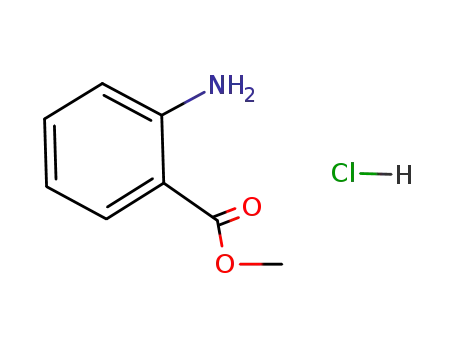 Molecular Structure of 13516-02-4 (Benzoic acid, 2-amino-, methyl ester, hydrochloride)