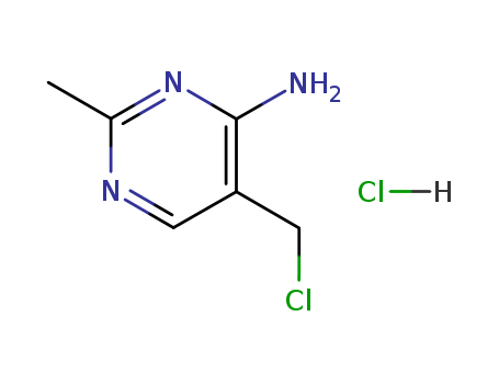 4-Pyrimidinamine,5-(chloromethyl)-2-methyl-, hydrochloride (1:1) cas  70476-08-3