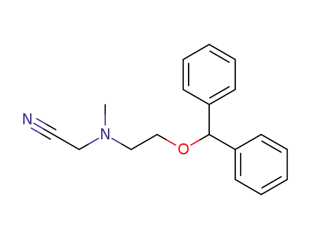 2-((2-(benzhydryloxy)ethyl)(methyl)amino)acetonitrile