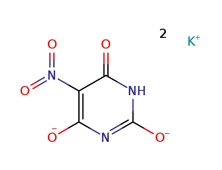 5-nitro-barbituric acid ; dipotassium-salt