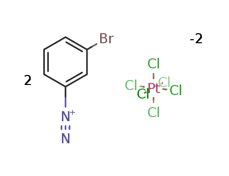 3-bromo-benzenediazonium; hexachloroplatinate (IV)