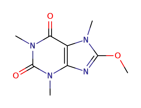 Molecular Structure of 569-34-6 (8-methoxycaffeine)